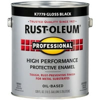 Fekete, rozsdás-oleum professzionális nagyteljesítményű védő zománc-K779402, gallon, csomag