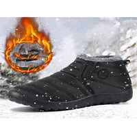 Lacyhop Unise Téli Boot Vízálló Boka Bootie Csúszik A Hó Csizma Hideg Időjárás Comfort Meleg Cipő Csúszásgátló Plüss