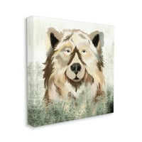 Medve medve vadon élő állatok természete erdei fák állatok és rovarok festés galéria csomagolt vászon nyomtatott fal