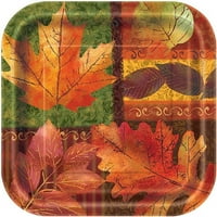 Egyedi szezonális őszi szépség tér Hálaadás 9 papírlemezek, CT