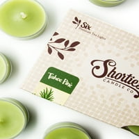 Tahoe fenyő Tealight gyertyák tömeges-Zöld prémium illatos Tea fények-Shortie gyertya Társaság