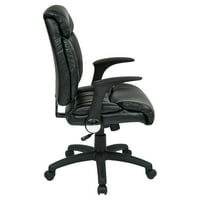 Office Star termékek Fau bőr vezetők szék Flip Arms
