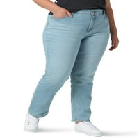 Lee Women's Plus Midrise Straight Jean