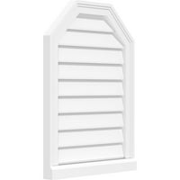 18 W 24 H nyolcszögletű felső felületre szerelhető PVC Gable Vent: Funkcionális, W 2 W 2 P BrickMould Sill keret