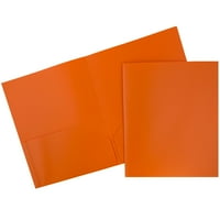 Műanyag zseb iskolai POP mappák, narancssárga, ömlesztett 96 csomag