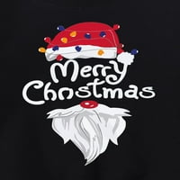 Gwiyeopda Christmas Matching Family Cute Outfits Long Sleeve Santa Beard Graphic Print Sweatshirt for Kids Mama Dad