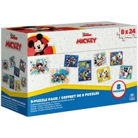 Mickey Mouse, Jigsaw Bundle 24 darabos rejtvények, gyerekeknek korosztály és fel