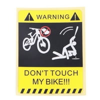 Hloma ne érintse meg a kerékpárt kerékpár Vízálló Dekoratív figyelmeztető matrica matrica