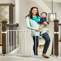 Regalo 2 - in-lépcsőház és előszoba falra szerelhető baba biztonsági kapu, fehér, korosztálytól hónapokig