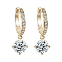 Kör teljes gyémánt cirkon fülbevaló Tini Lányok minimalista Piercing szegecsekkel divatos fülbevaló fülbevaló Arany