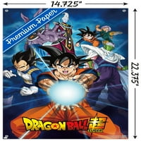 Dragon Ball Super-csoportok fali poszter Pushpins, 14.725 22.375