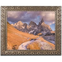Védjegy Szépművészet 'Pale Di San Martino' vászon művészet, Michael Blanchette Photography, arany díszes keret