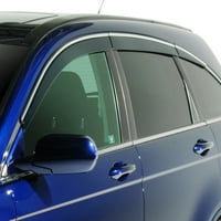 Auto Ventshade alacsony profilú Ventvisor oldalsó Ablakterelő króm díszítéssel, 6 darabos készlet, amely kompatibilis