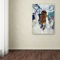 Védjegy Képzőművészet „gallopáló ló” vászon művészet: Edvard Munch
