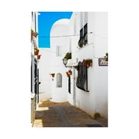 Védjegy Képzőművészet „Spanyolországban készített Mijas White Architecture” vászon művészete, Philippe Hugonnard