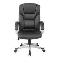 ALC22218BL High Back Office szék, ergonómikus számítógépes szék, fekete pu bőr