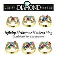 Nana Infinity felnőtt anyák gyűrűs 1To Stones női anyák napi ajándék - 10K sárga méretű kő 4