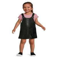 Wonder Nation baba és kisgyermek lányok fau bőr jumper ruha, méretek - 5T