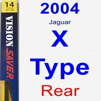 Jaguar X Típusú Ablaktörlő Lapát Készlet-Hátsó