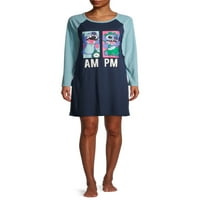 Disney női és női plusz öltés pizsama Sleepshirt