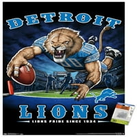 Detroit Lions - Végső zóna fali poszter push csapokkal, 22.375 34