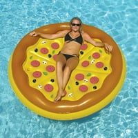 Swimline Giant 70 felfújható személyes Pan Pizza medence úszó, tó tutaj nyugágy w pohártartók felnőtteknek és gyerekeknek