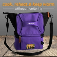 HotLogic 16801175-PUR-egy élelmiszer-melegítő ebéd táska plusz 120V Plugin, Lila