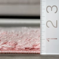 nuLOOM Soft & plüss felhős Shag futó szőnyeg, 2 '8 8', baba rózsaszín
