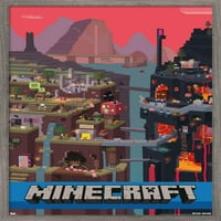 Minecraft-Kocka Fal Poszter, 14.725 22.375