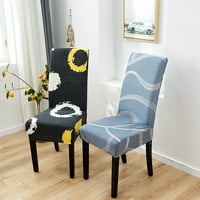 Univerzális étkező székhuzatok Slipcovers rövid étkező széklet ülés székhuzat esküvői bankett Party dekorációhoz-mosható-kivehető