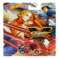 Hot Wheels popkultúra Street Fighter CAPCOM sorozat prémium felnőtt gyűjthető öntött járművek, készlet 5