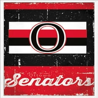 Ottawa Senators-Retro Logó Fali Poszter, 22.375 34