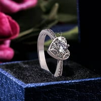 Chaolei gyűrű nőknek divatos gyűrű nőknek és lányoknak divat egyszerű gyémánt szív alakú gyűrű divat szerelem gyémánt