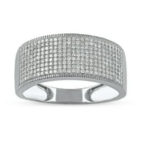 Imperial 10K White Gold 3 4ct TW Diamond Accent Men's Band