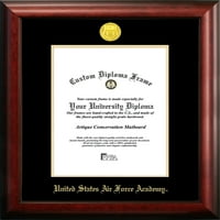 Egyesült Államok Légierő Akadémia 11 8.5 Arany Dombornyomott Diploma Keret