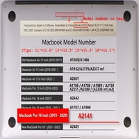 KAISHEK kompatibilis a MacBook Pro 16 tokkal kiadott A2141 modell, műanyag kemény héj tok, Növények 0136 sorozat