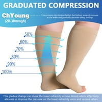 5XL 13 nyitott lábujj kompressziós zokni férfiak és nők számára Harisnya Hg támogatja a keringés helyreállítását