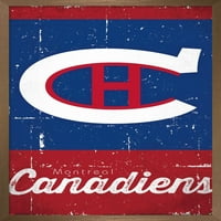 Montreal Canadiens-Retro Logó Fali Poszter, 22.375 34