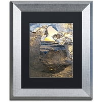 Képzőművészet „egy jéghegy” vászonja, Michael Blanchette Photography, fekete matt, ezüst keret