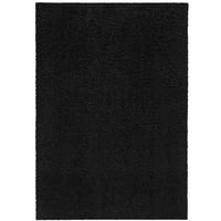 Mainstays hagyományos szilárd fekete bozontos beltéri szőnyeg, 3 '4'8