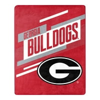 Georgia Bulldogs NCAA Mozgalom Selyem Touch dobás takaró, 55 70
