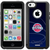 Detroit Pistons kosárlabda -tervezés az Otterbo ingázó sorozat tokján az Apple iPhone 5C -hez