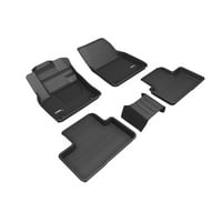 3D MAXpider L1VV Kagu első és második sor középső púpos terület padló Bélés készlet-Volvo XC-Fekete