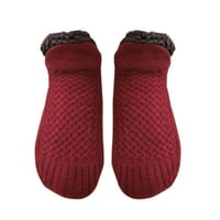 Yuehao kiegészítők beltéri padló csúszásmentes termikus zokni, szőtt és bársony beltéri zokni papucs, termikus papucs