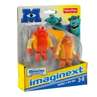 Fisher-Disney Pixar Monsters University Imaginext George & Nagy Piros Akciófigurák