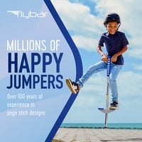 Flybar Maverick Pogo Stick 5 év feletti Gyerekeknek, Tökéletes kezdőknek, könnyű fogású fogantyúk, külső Játékok, Kék