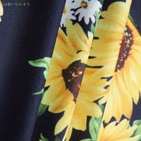 BadPiggies női nyári Virágmintás Midi ruha zsebekkel Spagetti heveder gomb v nyakú ruha